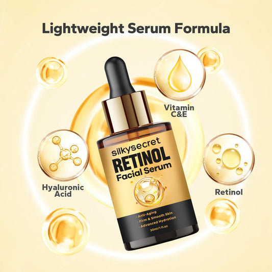 SilkySecret serum dropper releasing lightweight texture for hydration