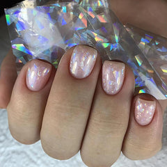 SILPECWEE holographic foil reflecting rainbow light for eye-catching shine
