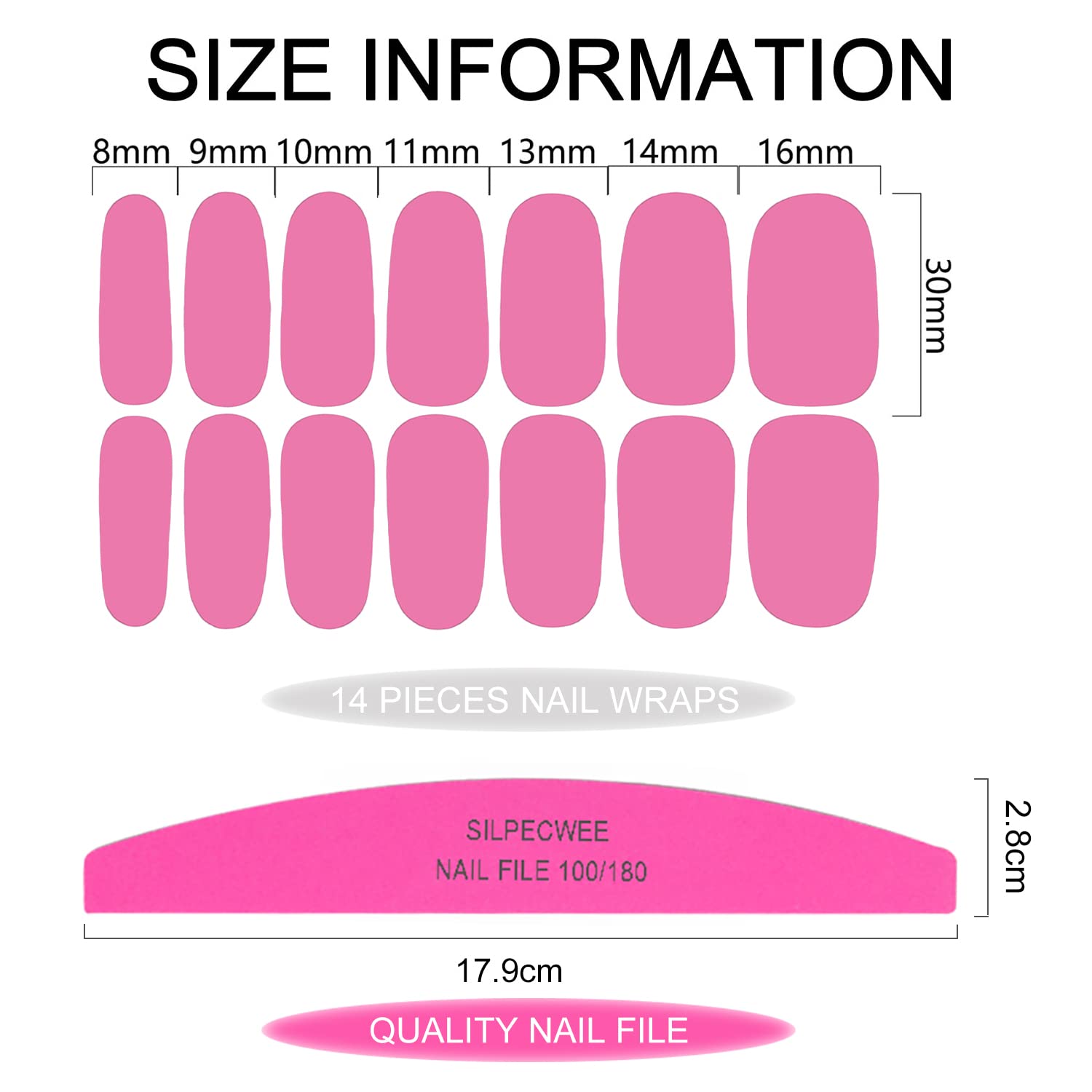 SILPECWEE strip applied to finger demonstrating instant salon-style results