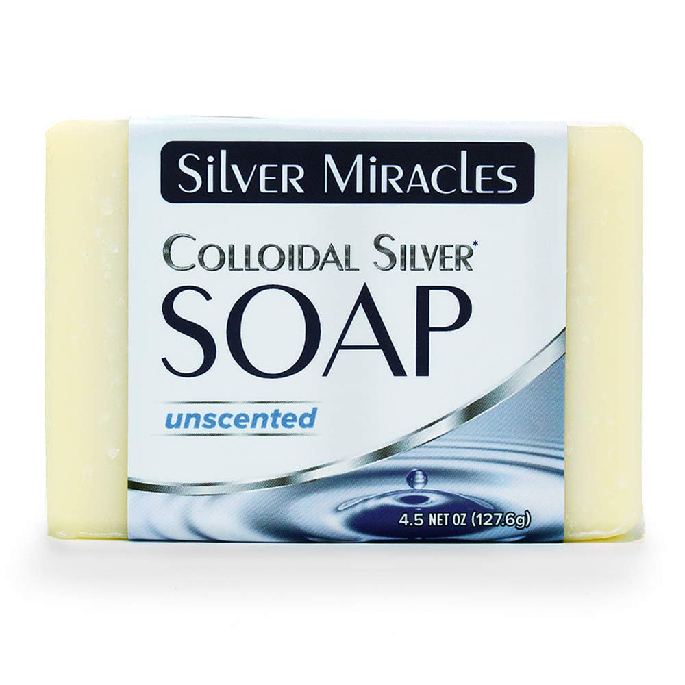 Silver Miracles front bar view showing clean packaging and gentle formula benefits