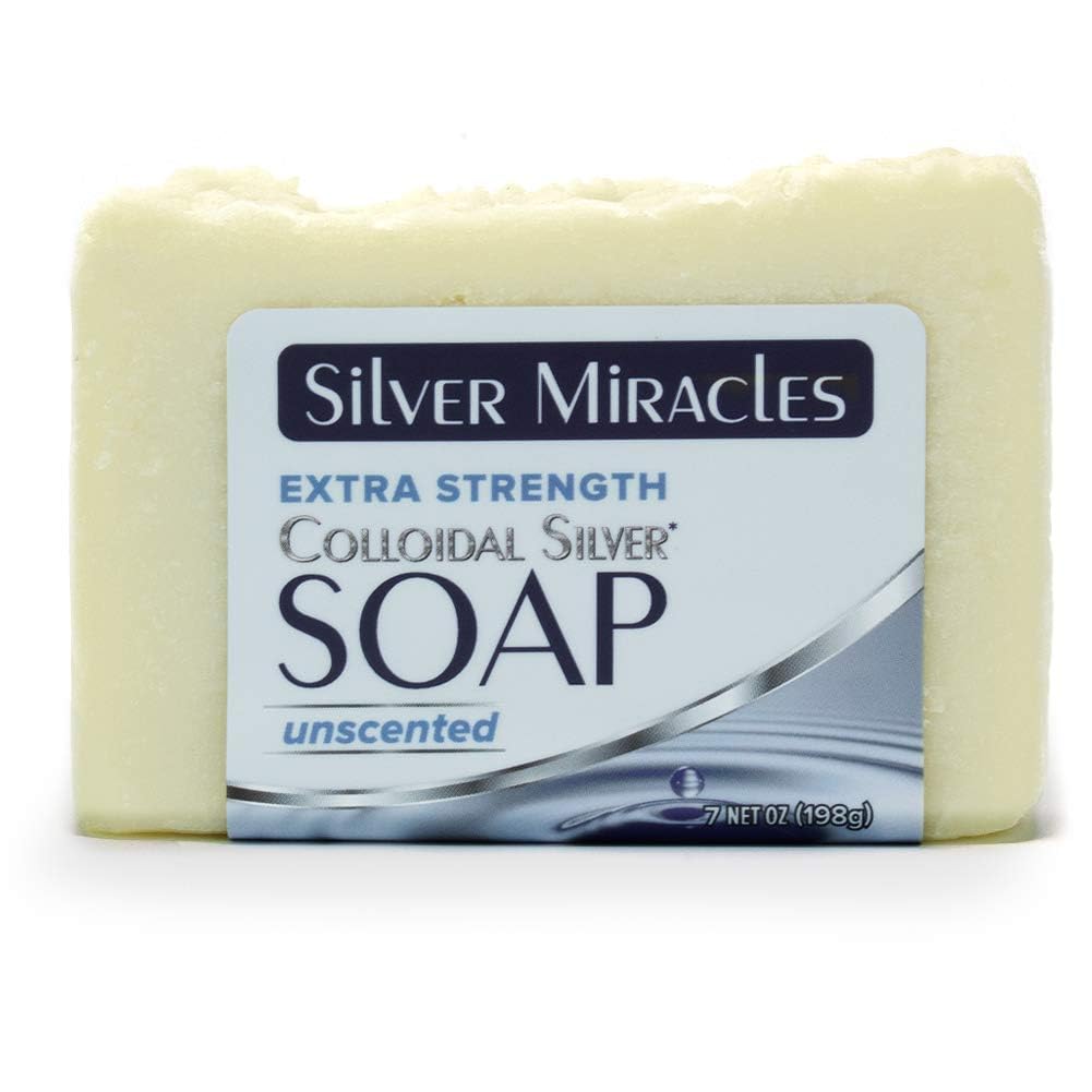 Silver Miracles front bar showing label and unscented benefit