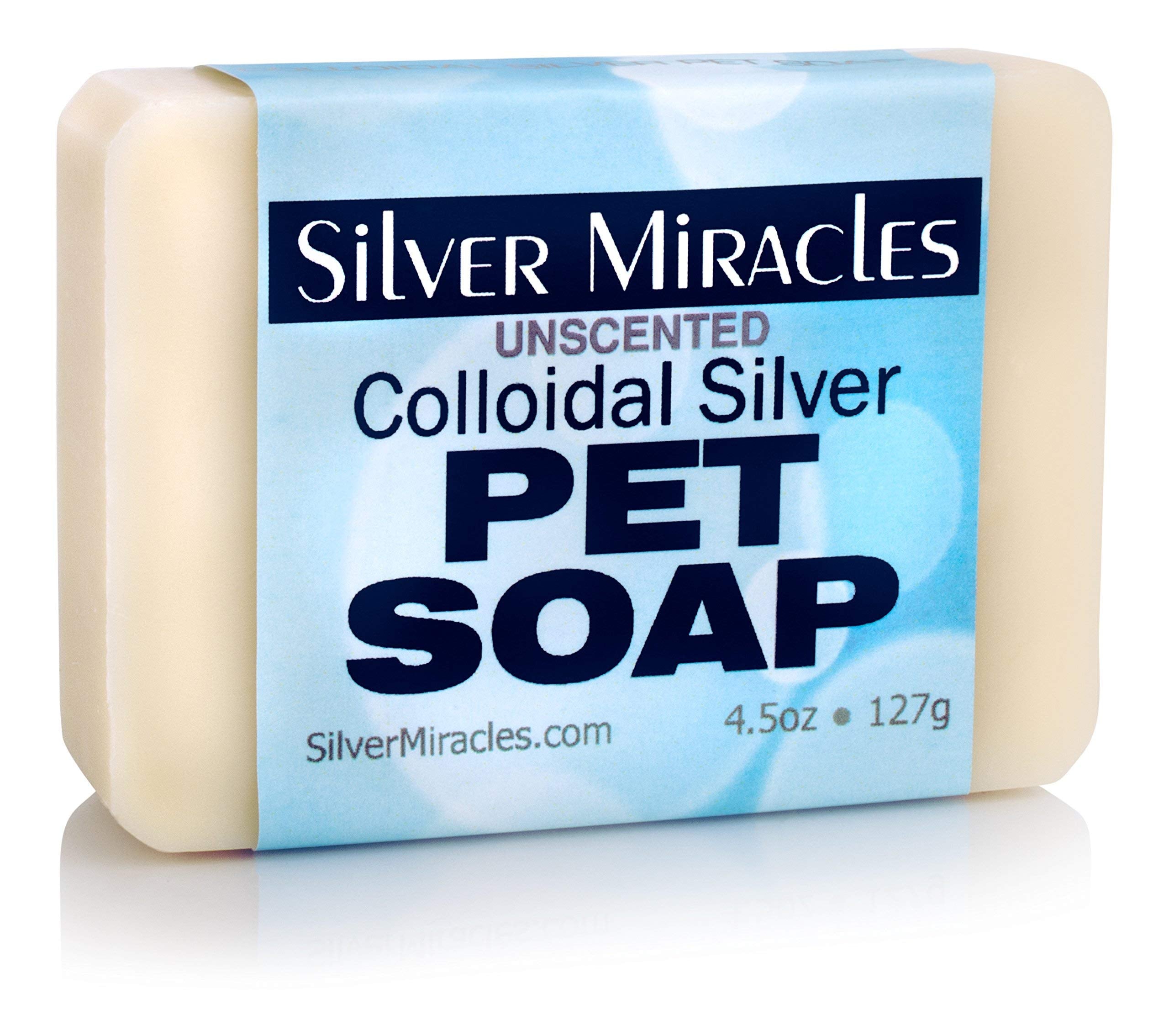 Silver Miracles close-up of soap texture highlighting gentle moisturizing benefit