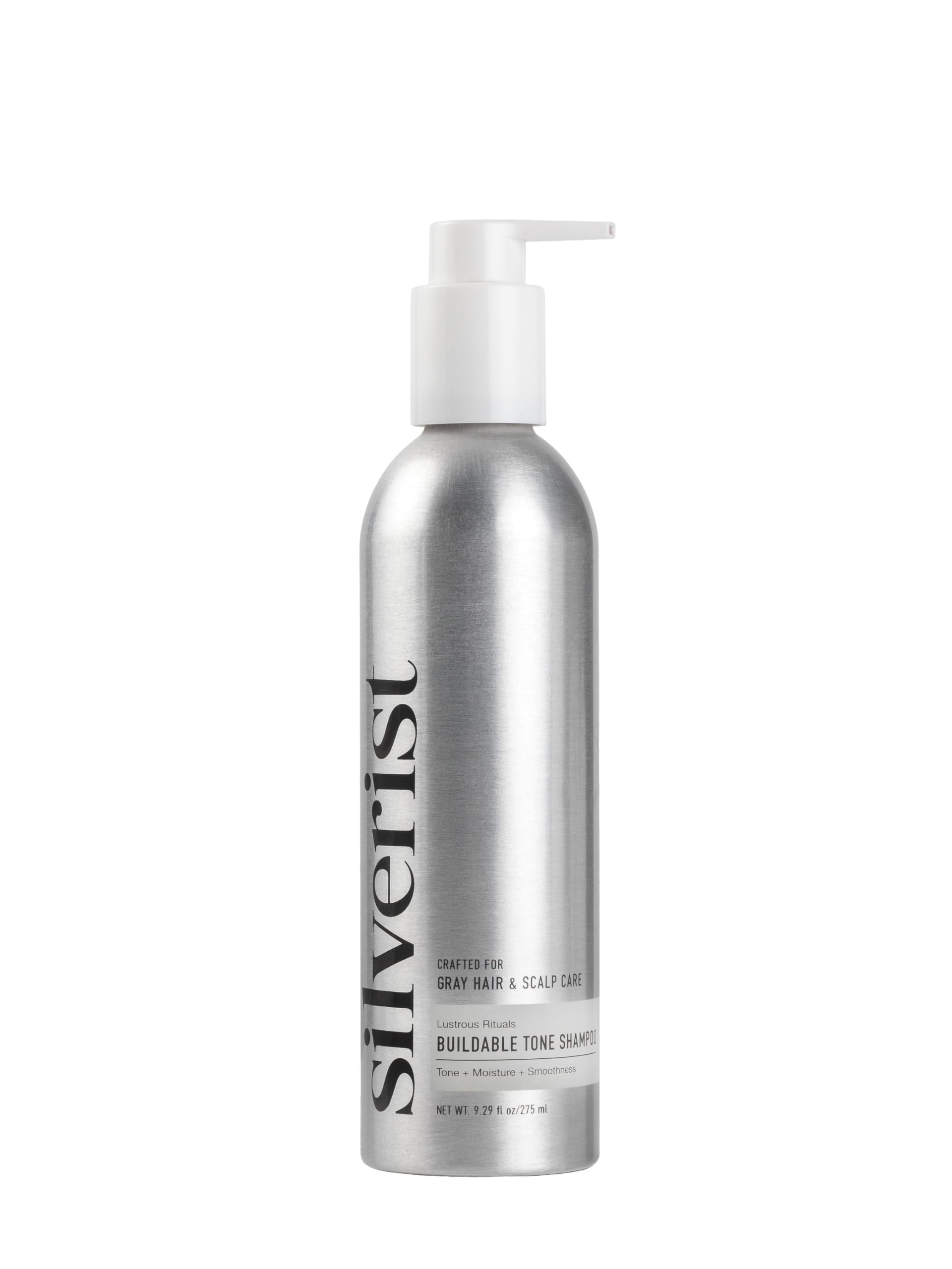 Silverist front bottle showing sleek label and gentle toning benefit