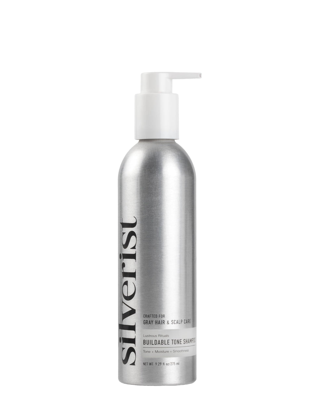 Silverist front bottle showing sleek label and gentle toning benefit