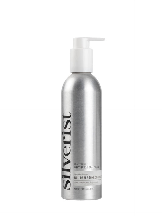Silverist front bottle showing sleek label and gentle toning benefit