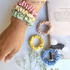 Silvr Bear pastel color array flatlay, coordinated shades for outfit matching benefit