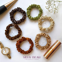 silvr bear thin hair in ponytail illustrating crease-free, gentle grip advantage
