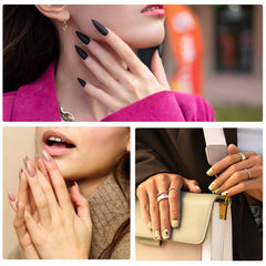 simarro lifestyle studio scene with DIY nail art using the transparent tips