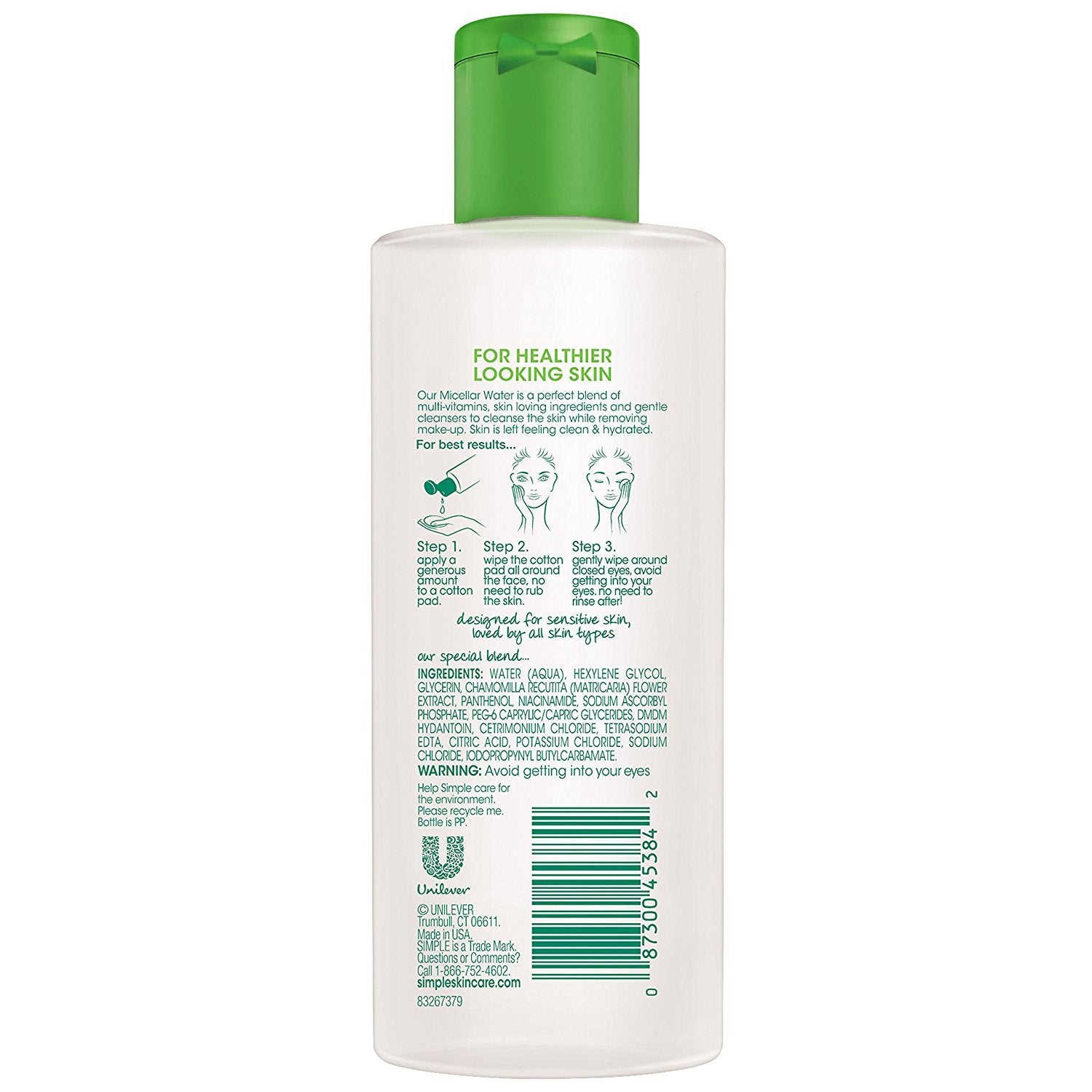 Simple application with cotton pad removing makeup, demonstrates gentle cleansing benefit