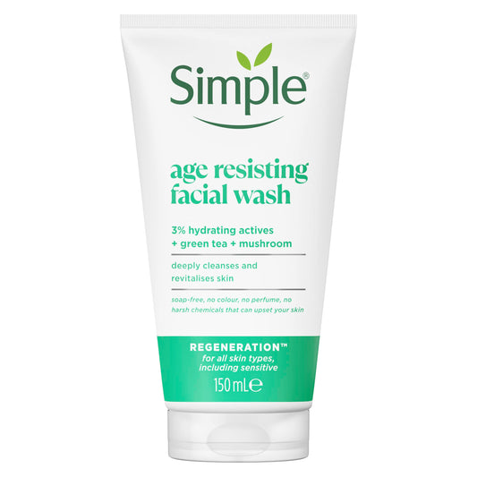 Simple front packaging showing 150 ml bottle and gentle formula benefits