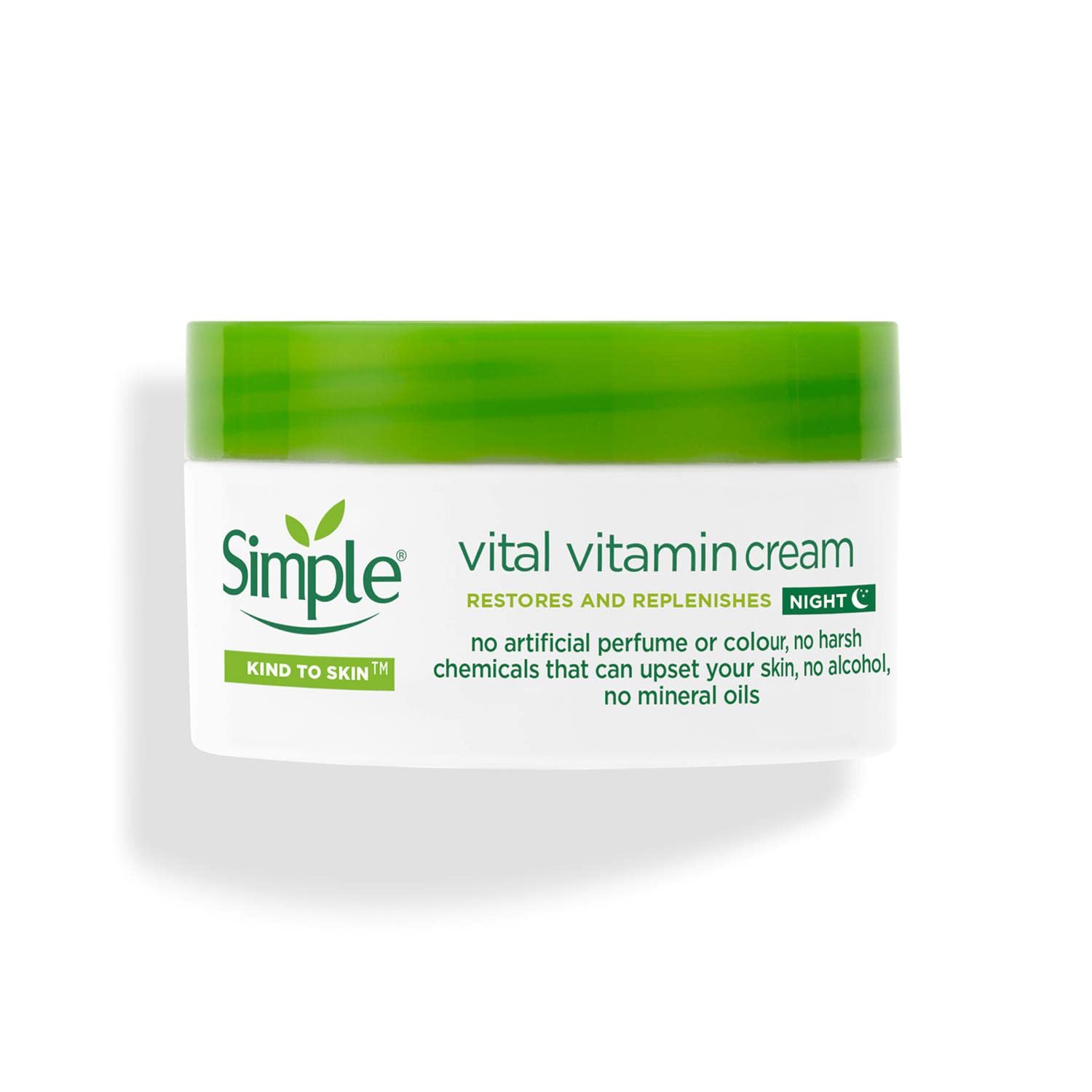 Simple jar front view showing clean branding and calming benefit