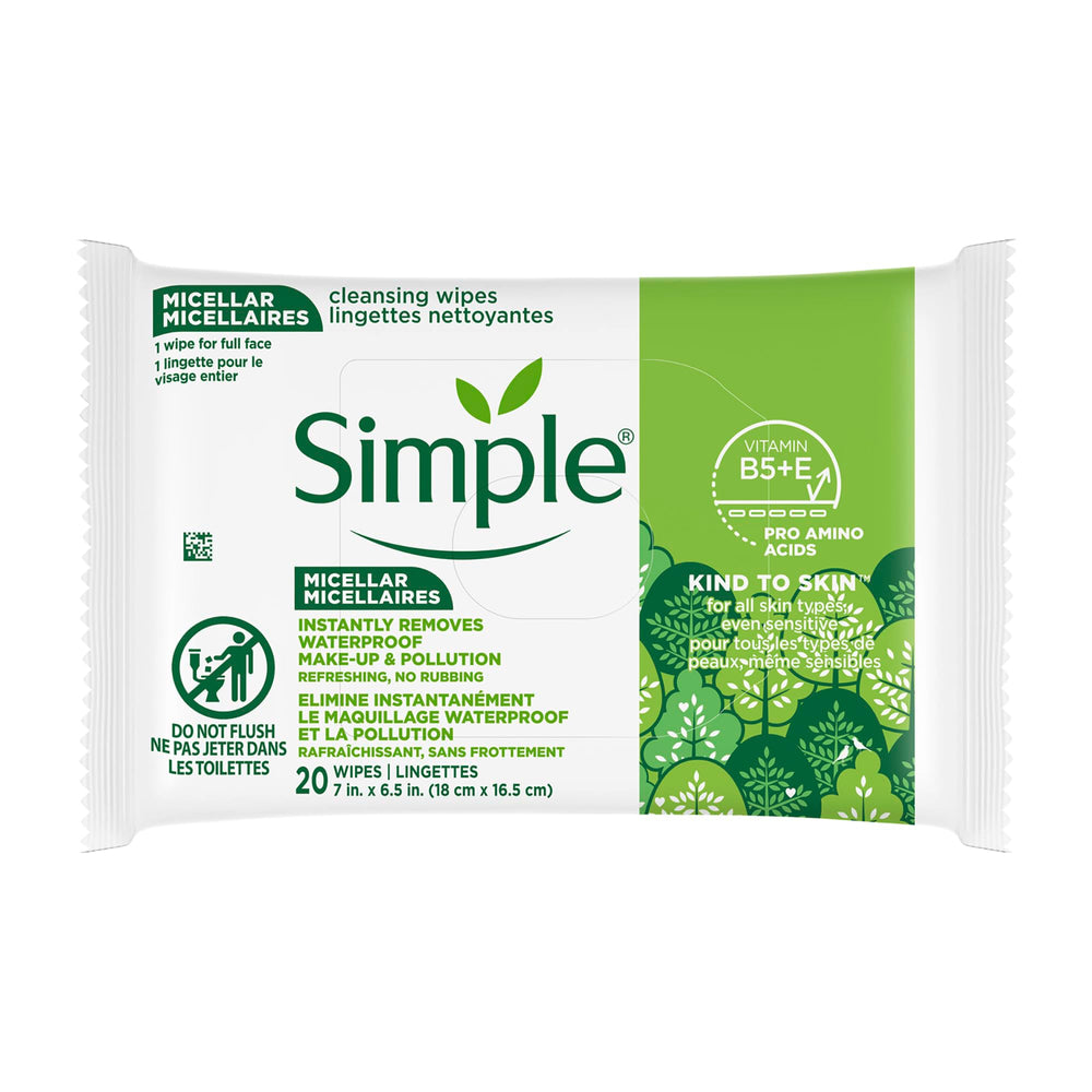 Simple front packaging showing 20-count pouch and product branding, convenient travel benefit