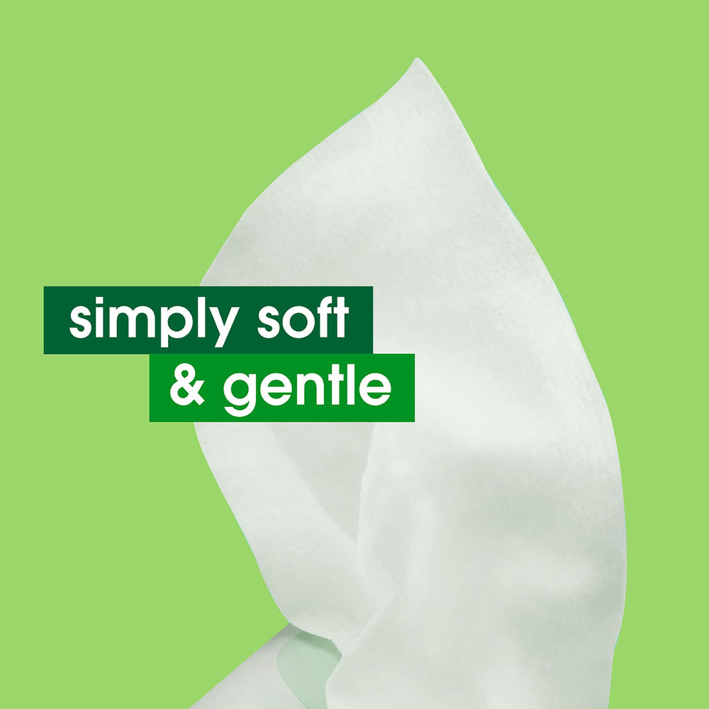 Simple open pack showing a single sheet, ease of access and hygiene