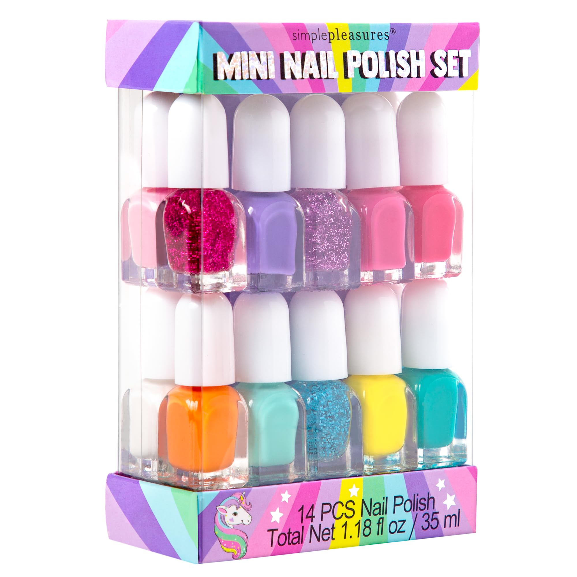 SIMPLE PLEASURES open kit layout with neatly arranged mini bottles for quick selection