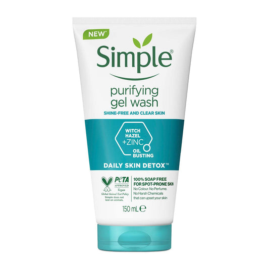 Simple front tube showing product and benefit of clarifying skin