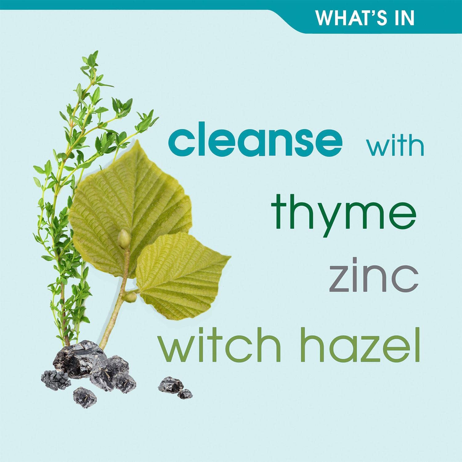 Simple witch hazel close-up highlighting oil-control benefit