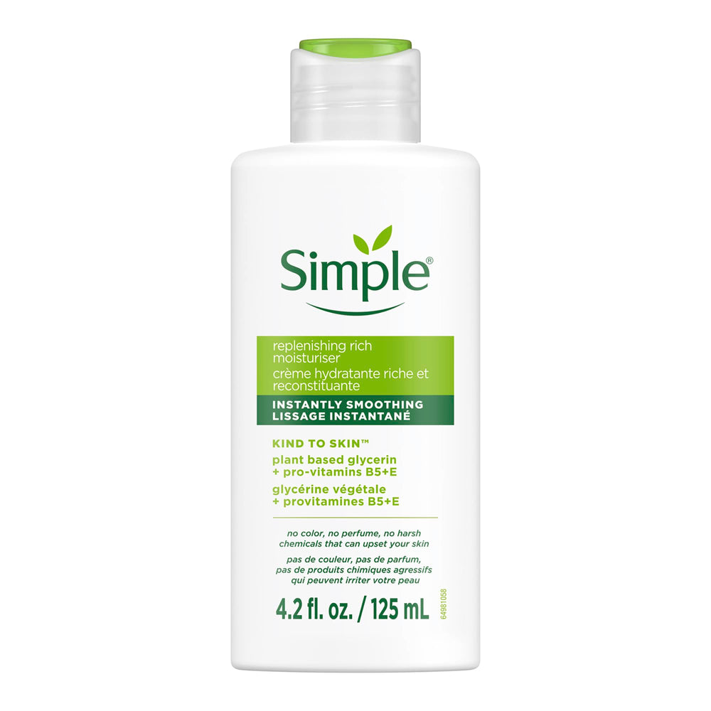 Simple front packaging showing jar and benefit of gentle hydration