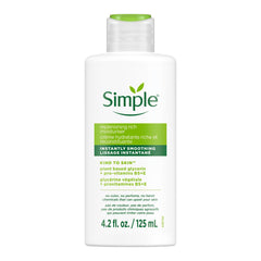 Simple front packaging showing jar and benefit of gentle hydration