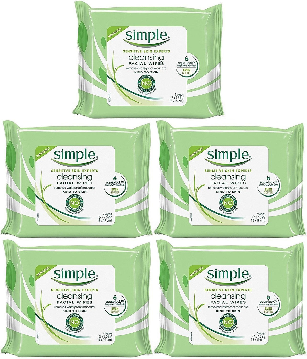 Simple travel pack front view showing compact pack and quick cleansing benefit