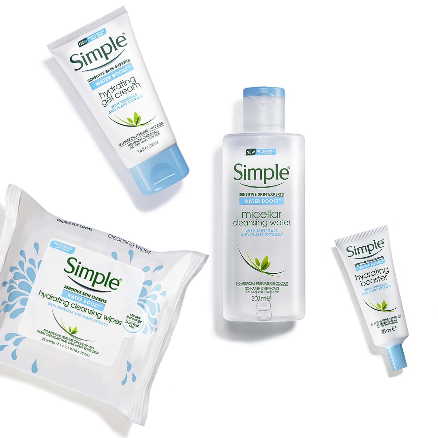 Simple cream on hand demonstrating amount and quick-absorbing benefit