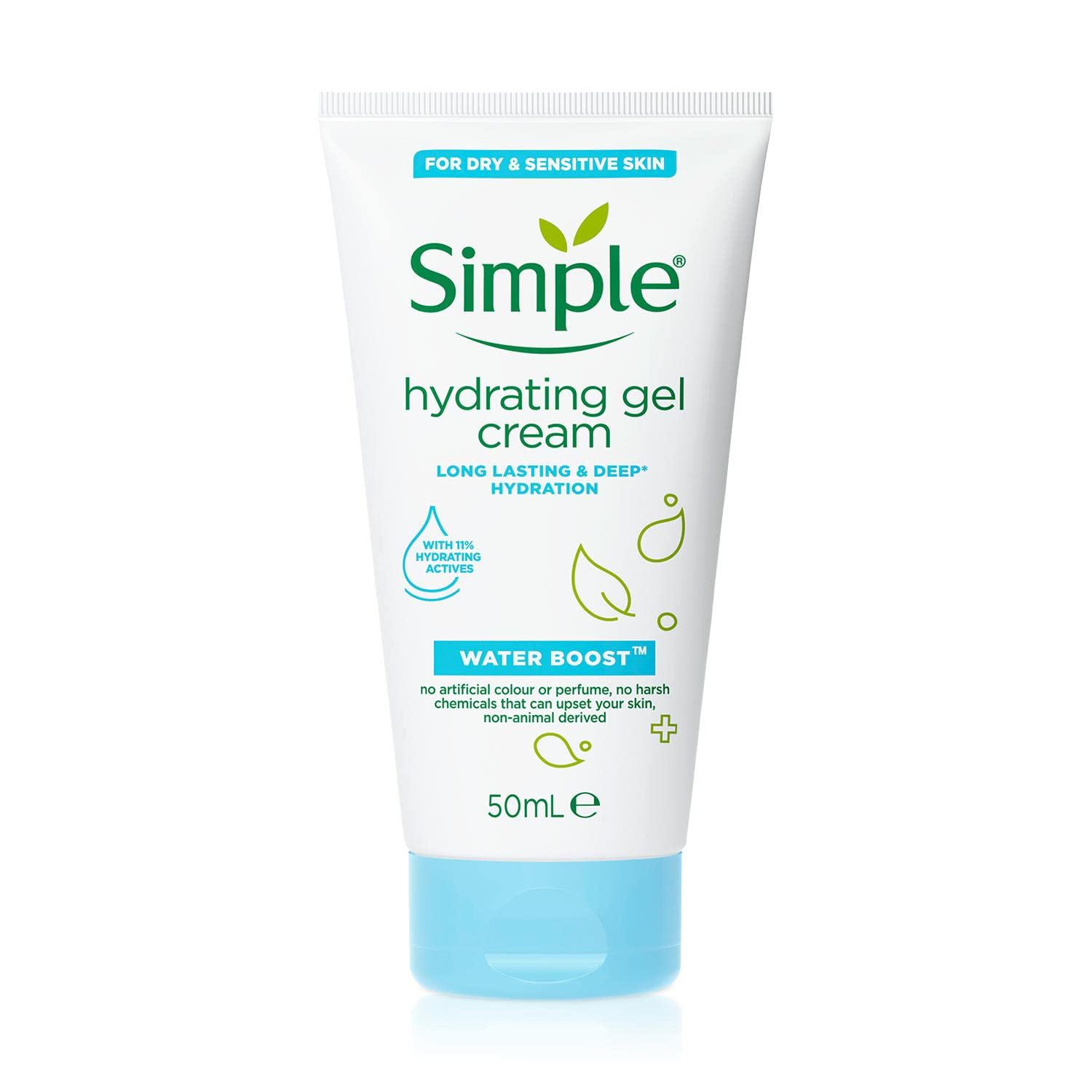 Simple front packaging showing jar and branding, highlighting hydration benefit