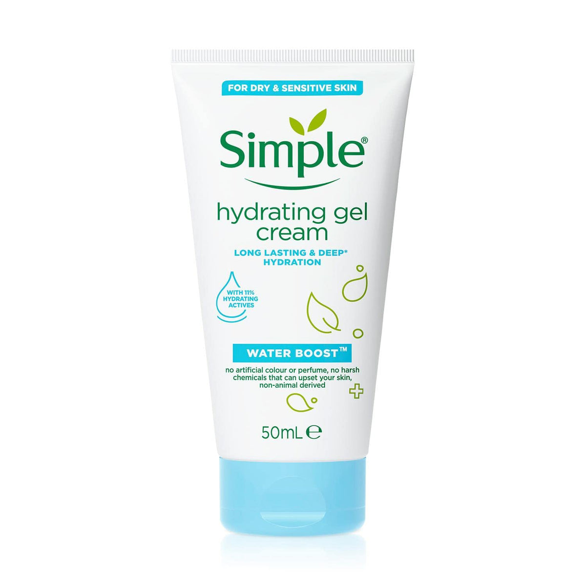 Simple front packaging showing jar and branding, highlighting hydration benefit
