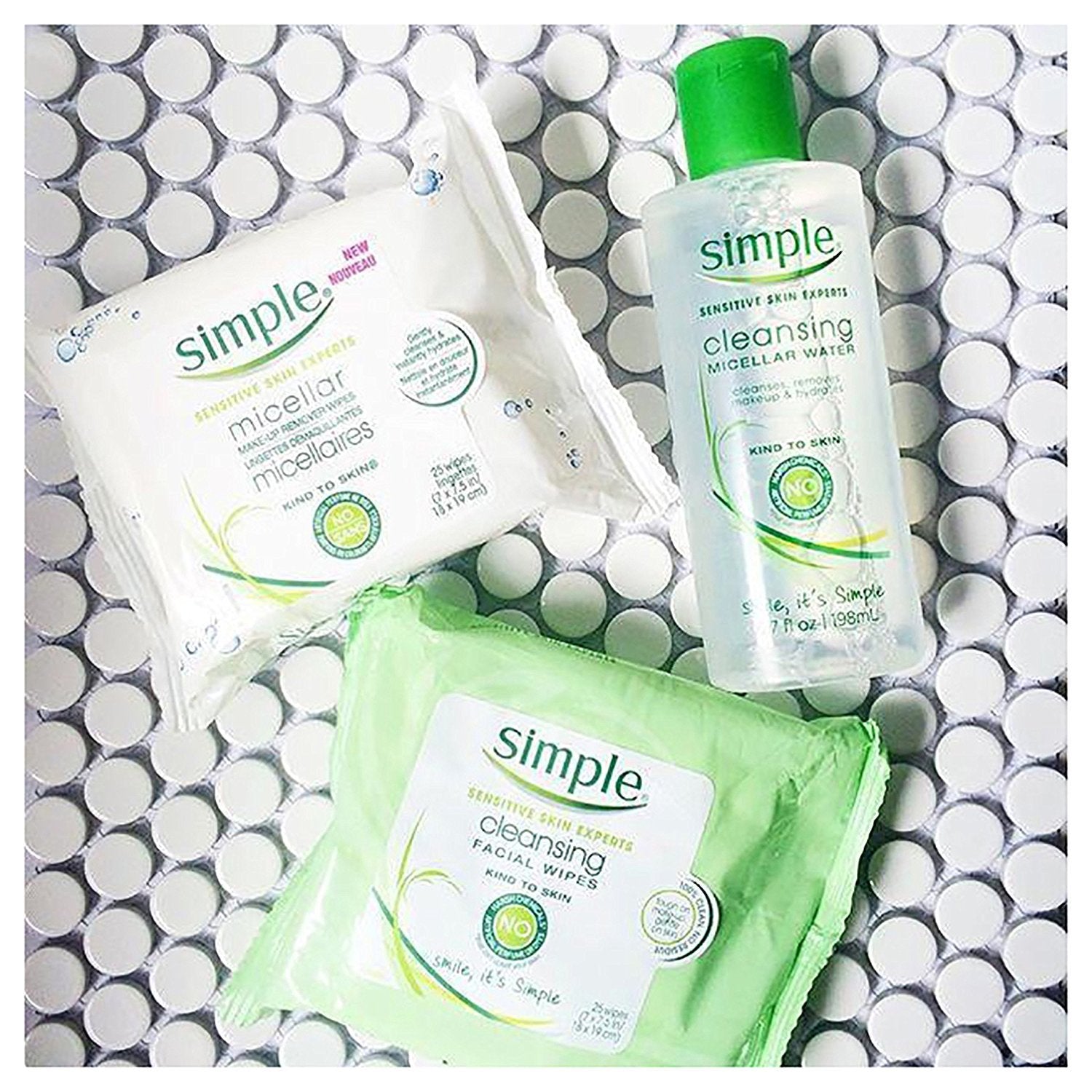 Close-up of Simple wipe texture showing softness and gentle cleanse