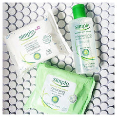 Close-up of Simple wipe texture showing softness and gentle cleanse
