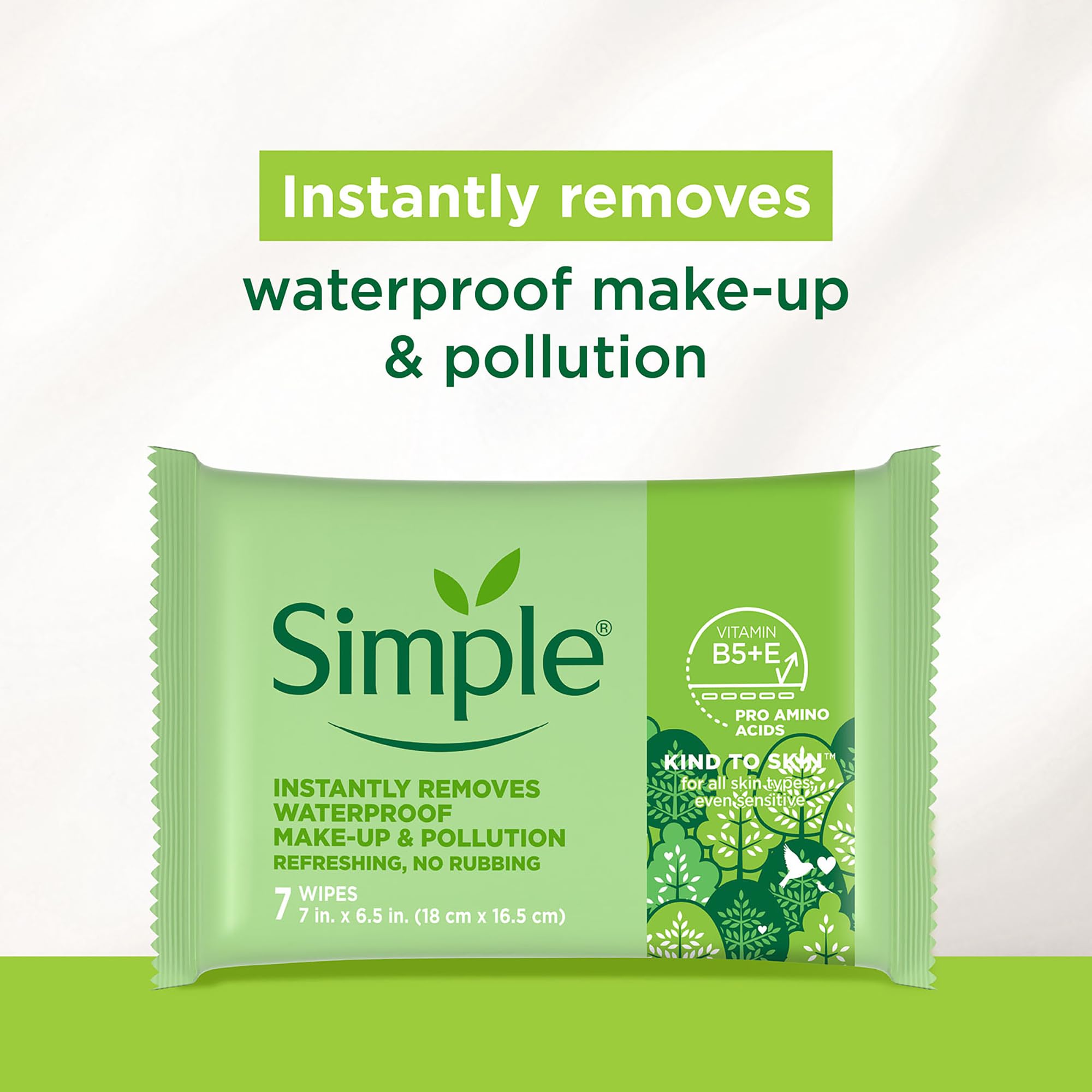 Simple wipe texture closeup showing soft cloth and moisture, benefit: gentle removal