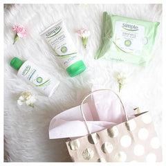 Lifestyle image of Simple wipes in a travel bag for on-the-go hydration