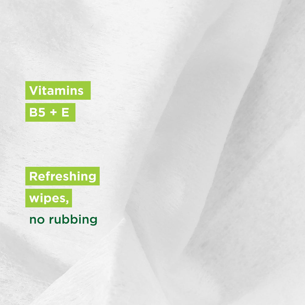 Simple wipes displayed with travel pouch, convenient for trips and gym bags