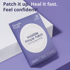 SimpleField patches in a travel pouch showing convenience for on-the-go use