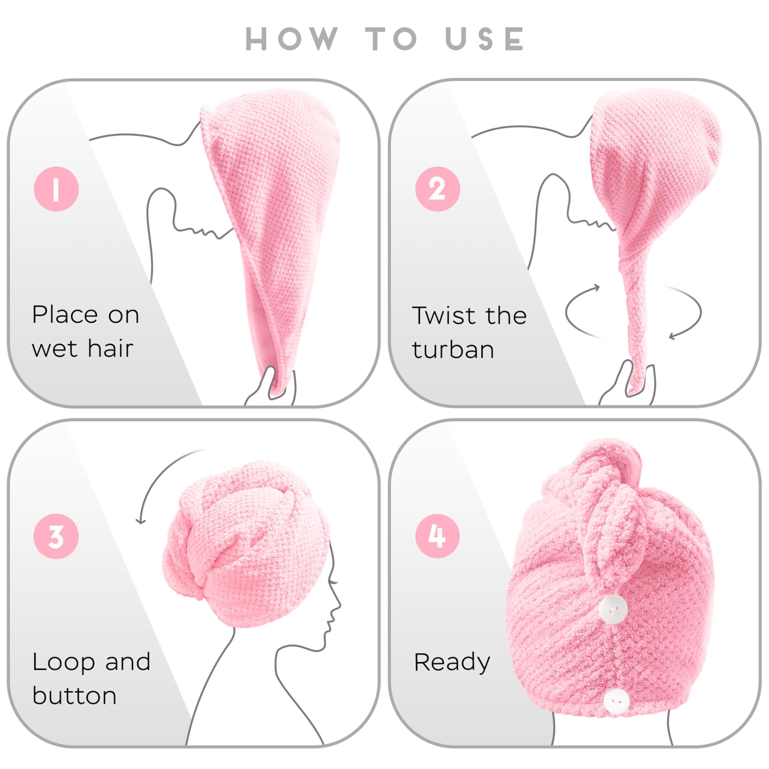 SimpleField turban used at vanity while applying makeup showcasing multitasking time-saving benefit