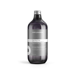 simplehuman front packaging 30 oz refill showing bottle and label with clear benefit