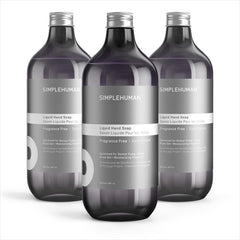 simplehuman front packaging three-pack showing value and unscented benefit