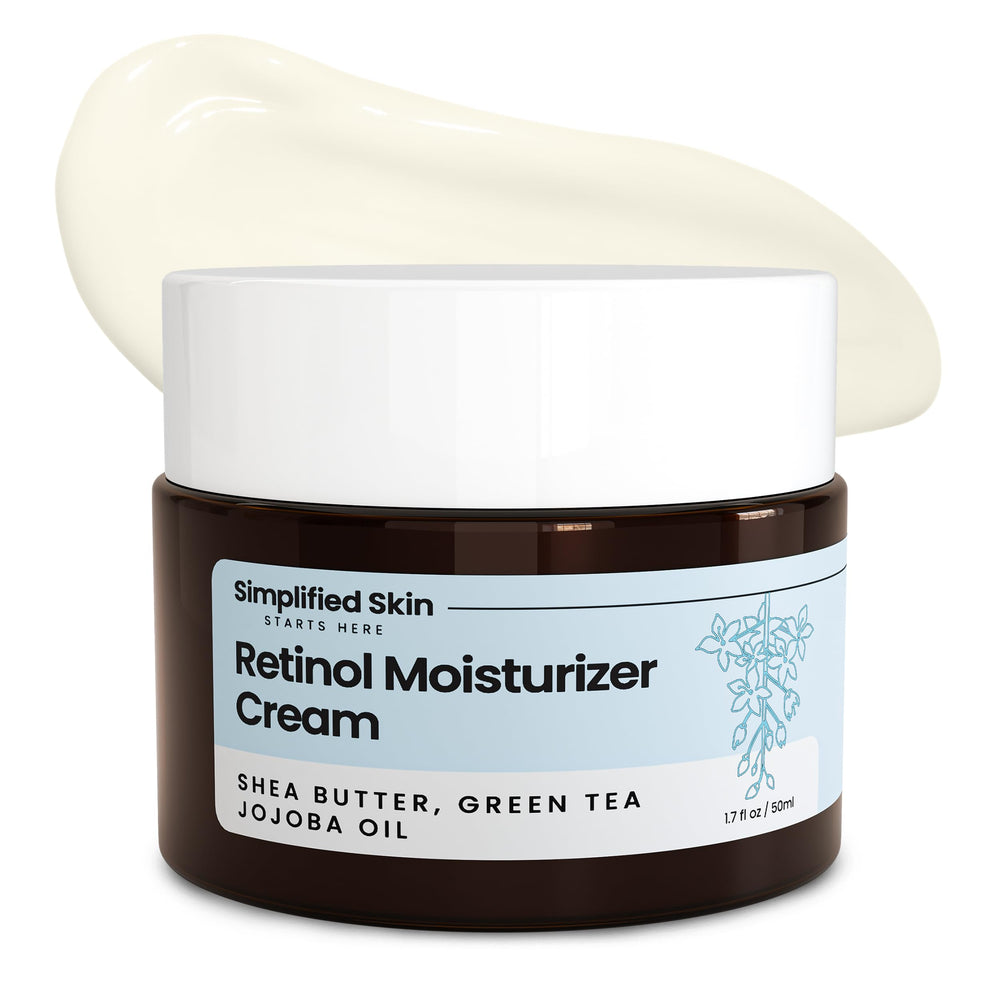 Simplified Skin front jar view showing clean packaging and clear labeling benefit: trustworthy night treatment