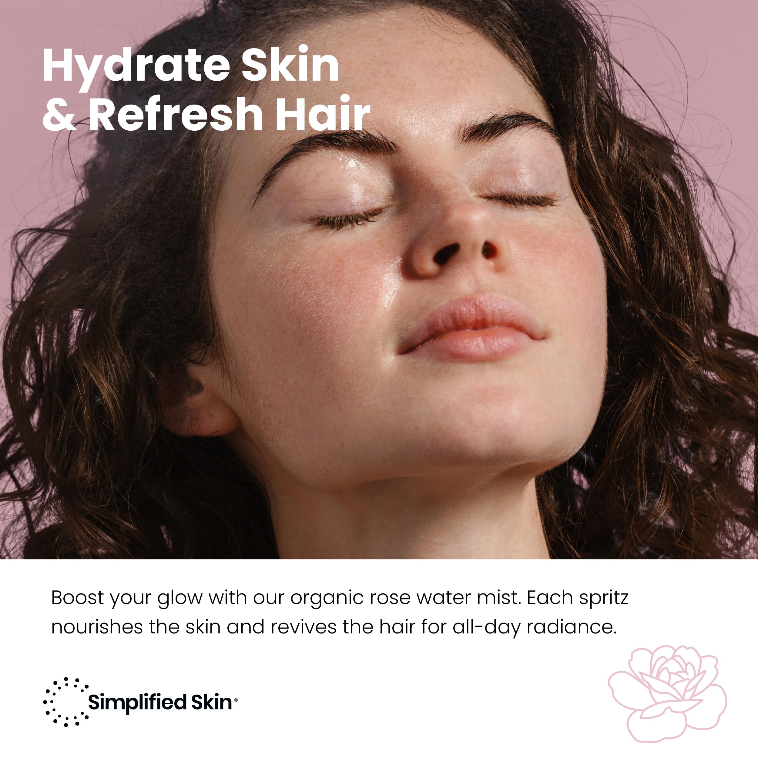 Simplified Skin mist nozzle spraying a fine hydrating mist