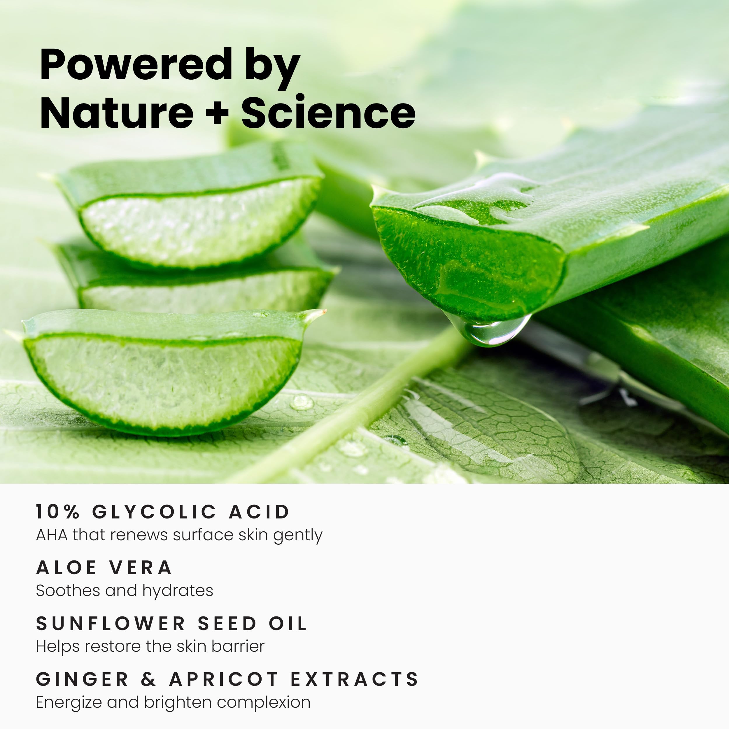 Simplified Skin 6 fl oz bottle in hand showing true product size