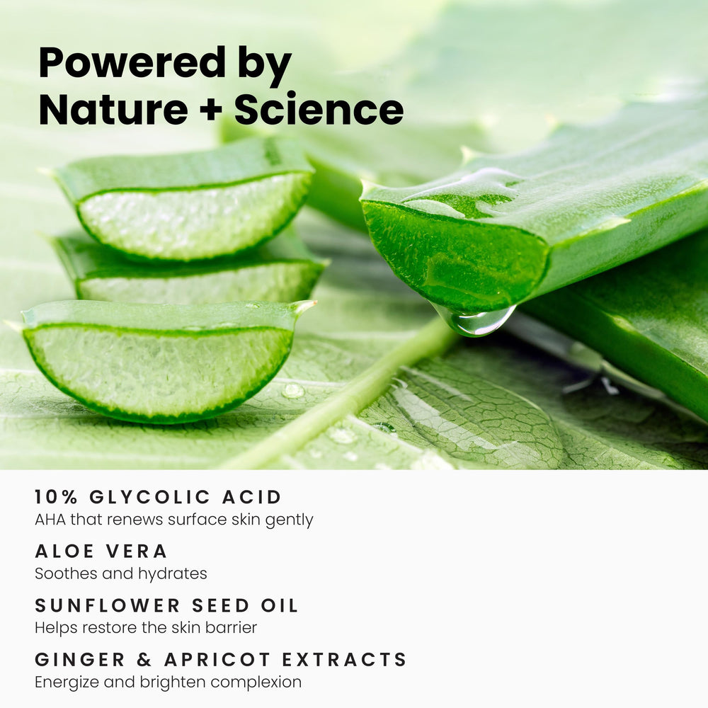 Simplified Skin 6 fl oz bottle in hand showing true product size