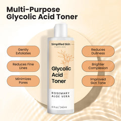 Simplified Skin label close-up highlighting aloe vera and rosemary ingredients