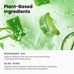 Simplified Skin toner on cotton pad ready to remove oil and impurities