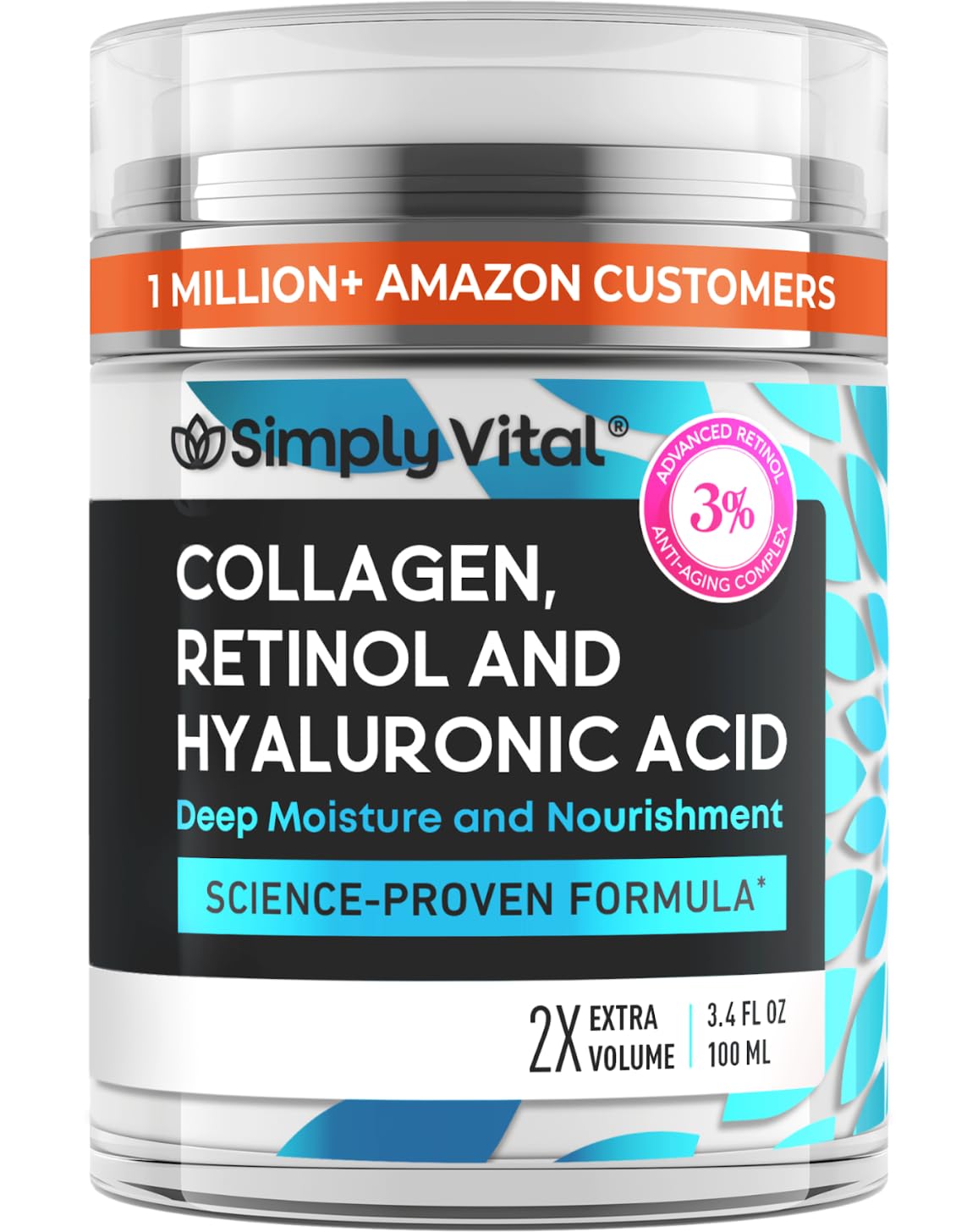 SimplyVital jar front view showing brand and clean design for trust