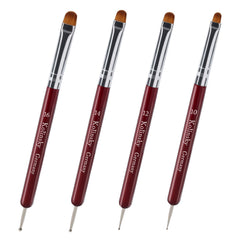 SIMPOR front view showing four dual-ended brushes and sizes for professional results