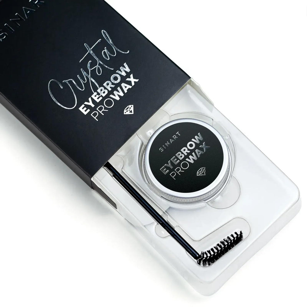 SINART lifestyle shot with model displaying natural fluffy brows and water-resistant hold
