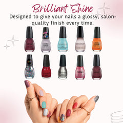 SinfulColors bottle close-up highlighting smooth brush and even lacquer application benefit