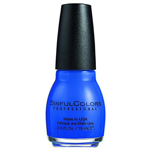 Sinful Colors endless blue brush stroke close-up demonstrating smooth coverage