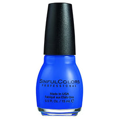 Sinful Colors endless blue brush stroke close-up demonstrating smooth coverage