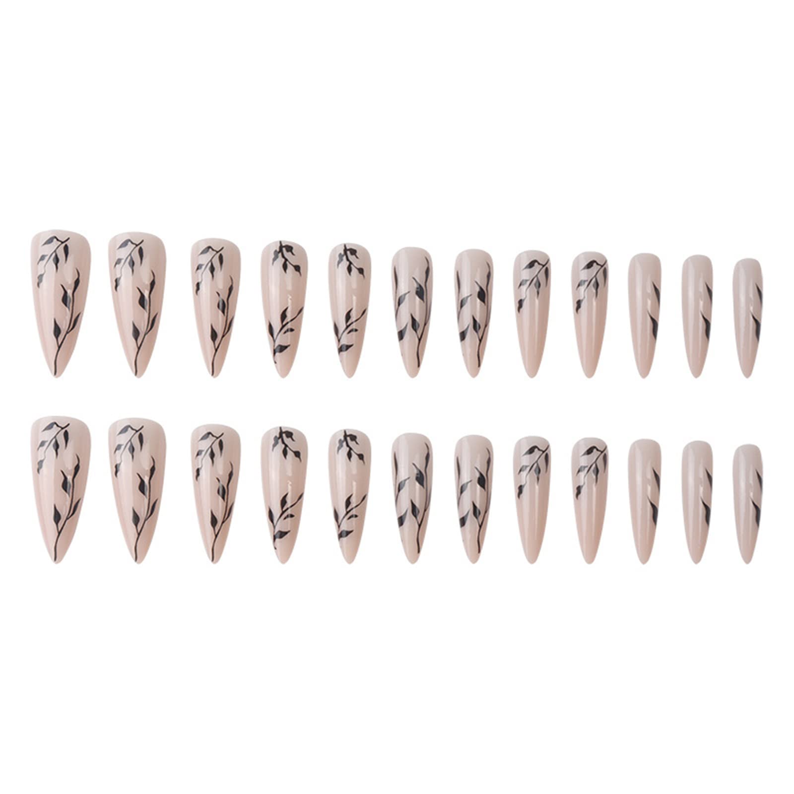 SINHOT side profile of extra-long almond nails demonstrating bold length and shape
