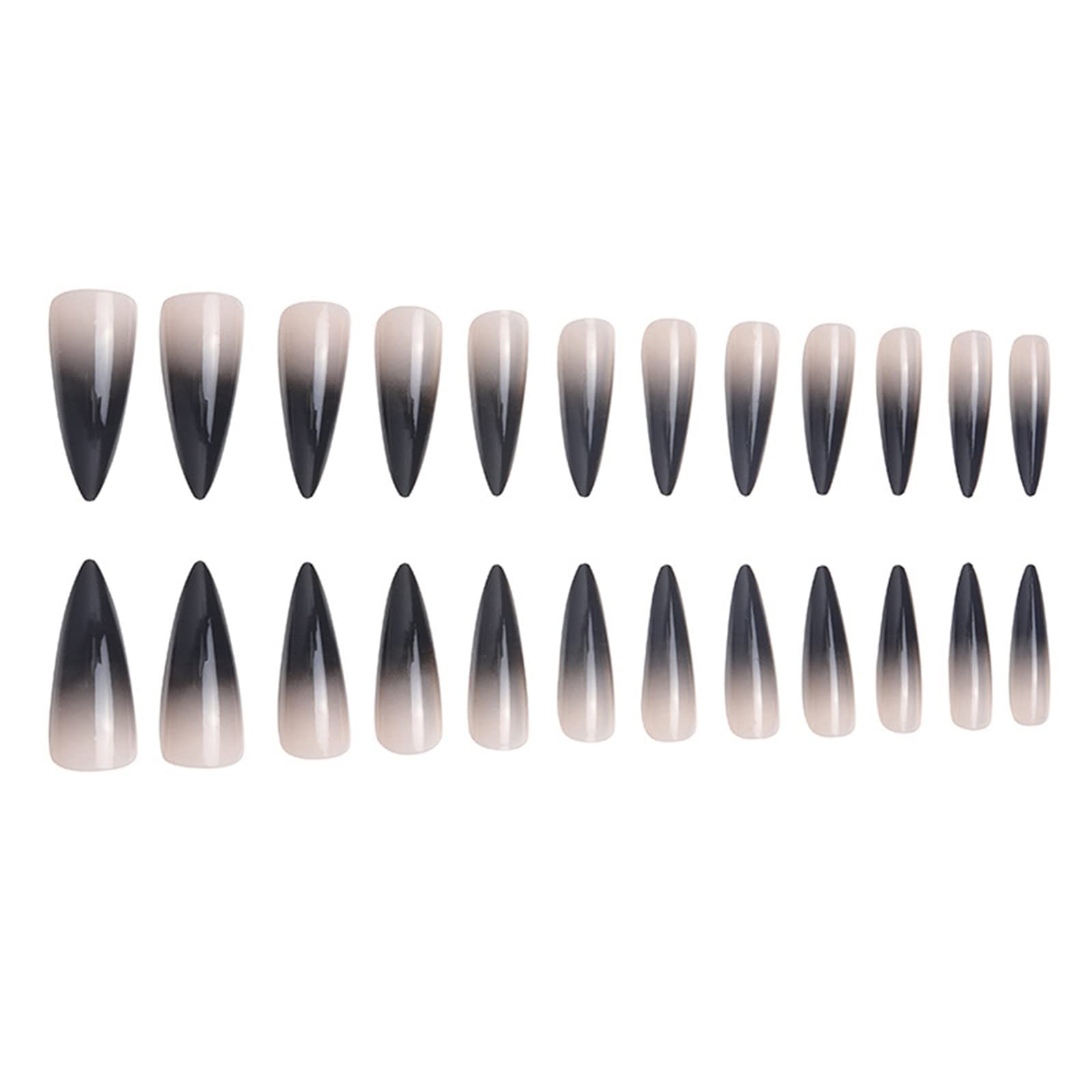 SINHOT side profile displaying extra long almond stiletto shape for dramatic length