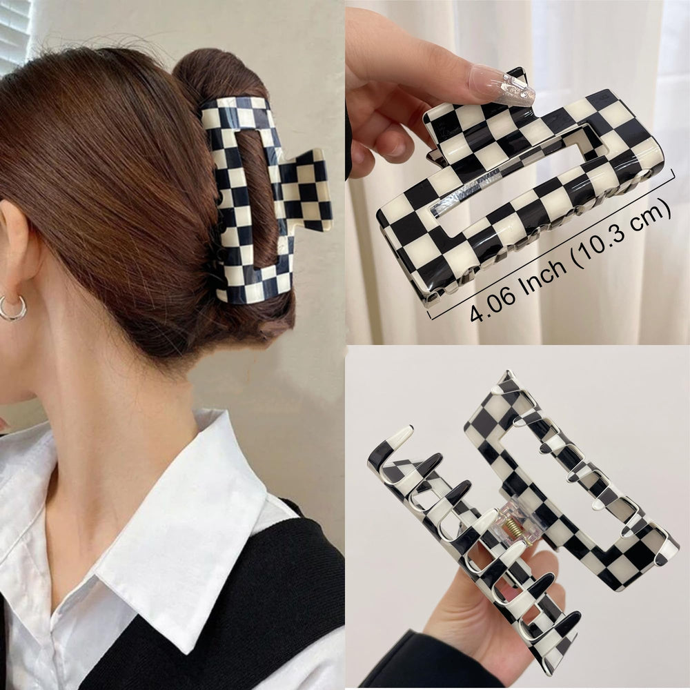 SINIDE close-up of acrylic checkered pattern and glossy finish, durable look